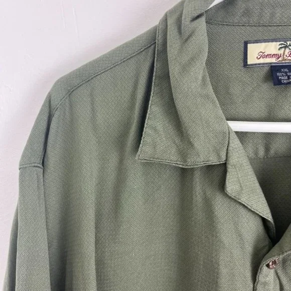 Tommy Bahama Olive Button Down Shirt - Picture 5 of 6